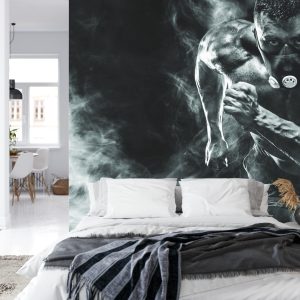 Papier Peint Homme En Cours D'exécution Athlétique Dans Un Masque – Image 8