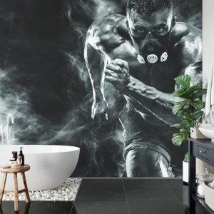 Papier Peint Homme En Cours D'exécution Athlétique Dans Un Masque – Image 5