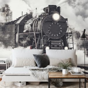 Papier Peint Train À Vapeur Antique – Image 3