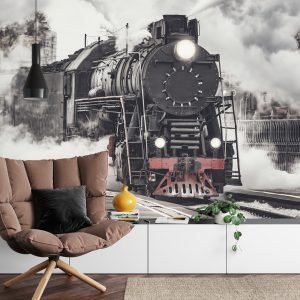 Papier Peint Train À Vapeur Antique – Image 4