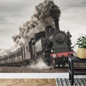 Papier Peint Locomotive D'époque En Mouvement – Image 7