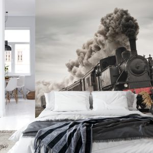 Papier Peint Locomotive D'époque En Mouvement – Image 8