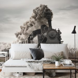 Papier Peint Locomotive D'époque En Mouvement – Image 3