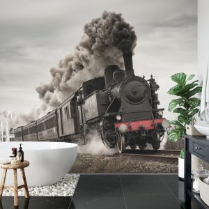 Papier Peint Locomotive D'époque En Mouvement – Image 5