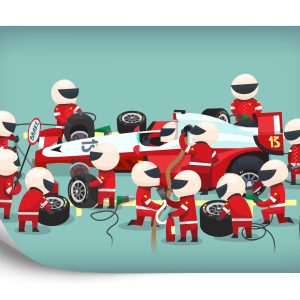 Papier Peint Arrêt Au Stand De Voiture F1 – Image 2