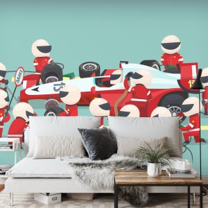 Papier Peint Arrêt Au Stand De Voiture F1 – Image 3