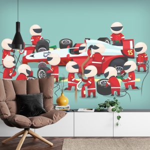 Papier Peint Arrêt Au Stand De Voiture F1 – Image 4