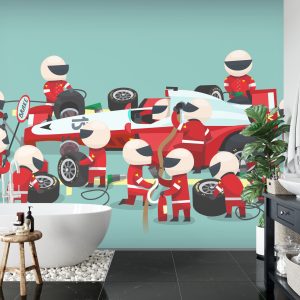 Papier Peint Arrêt Au Stand De Voiture F1 – Image 5