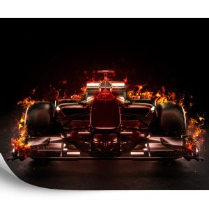 Papier Peint Voiture F1 Enflammée – Image 2