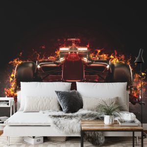 Papier Peint Voiture F1 Enflammée – Image 3