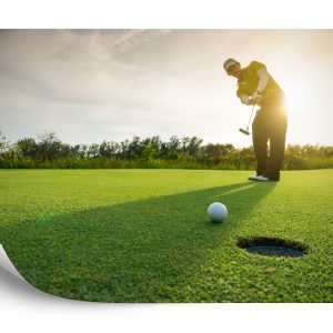 Papier Peint Golfeur Sur Fond De Soleil Couchant – Image 2