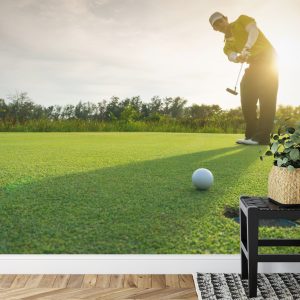 Papier Peint Golfeur Sur Fond De Soleil Couchant – Image 7