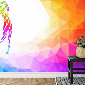 Papier Peint Golfeur Abstrait – Image 7