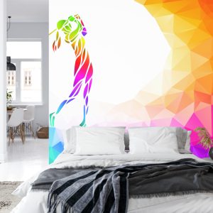 Papier Peint Golfeur Abstrait – Image 8