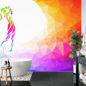 Papier Peint Golfeur Abstrait – Image 5