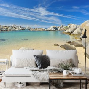 Papier Peint Plage Mer Rochers – Image 3