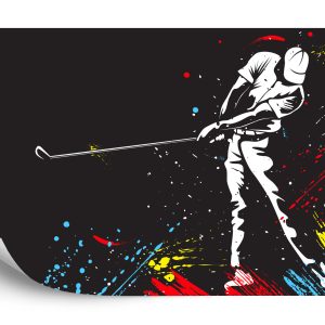 Papier Peint Golfeur Peint – Image 2