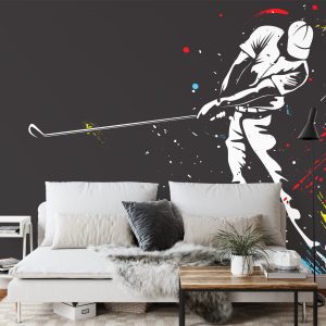 Papier Peint Golfeur Peint – Image 3