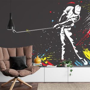 Papier Peint Golfeur Peint – Image 4