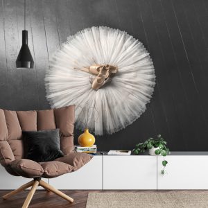 Papier Peint Chaussures De Ballet Sur Un Tutu Blanc – Image 4
