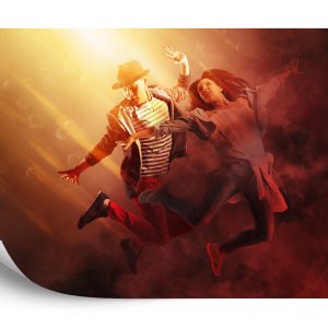 Papier Peint Couple De Danse Hip-Hop Pendant La Représentation – Image 2