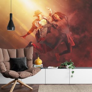 Papier Peint Couple De Danse Hip-Hop Pendant La Représentation – Image 4