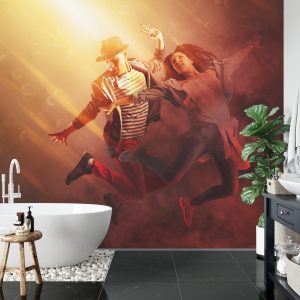 Papier Peint Couple De Danse Hip-Hop Pendant La Représentation – Image 5