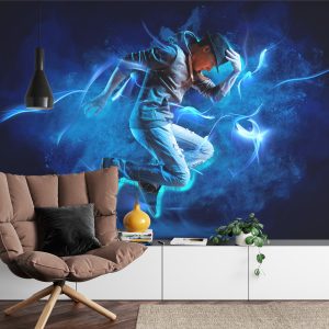 Papier Peint Danseuse Lors D'un Spectacle Avec Effets Spéciaux – Image 4