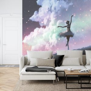 Papier Peint Ballerine Dansant Sur Le Fond Du Ciel Nocturne – Image 6