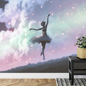 Papier Peint Ballerine Dansant Sur Le Fond Du Ciel Nocturne – Image 7