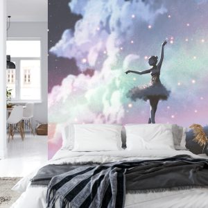 Papier Peint Ballerine Dansant Sur Le Fond Du Ciel Nocturne – Image 8