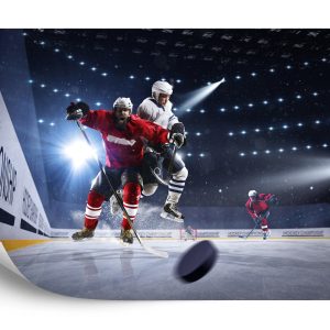 Papier Peint Les Joueurs De Hockey S'affrontent – Image 2
