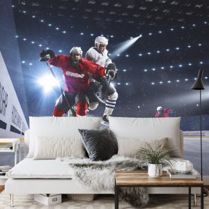 Papier Peint Les Joueurs De Hockey S'affrontent – Image 3