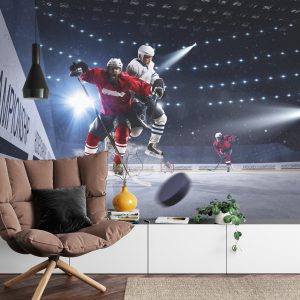 Papier Peint Les Joueurs De Hockey S'affrontent – Image 4