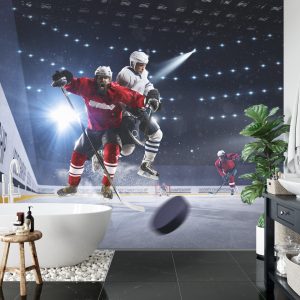 Papier Peint Les Joueurs De Hockey S'affrontent – Image 5