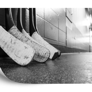 Papier Peint Bâtons De Hockey Noirs Et Blancs – Image 2