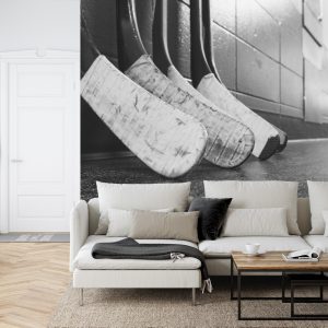 Papier Peint Bâtons De Hockey Noirs Et Blancs – Image 6