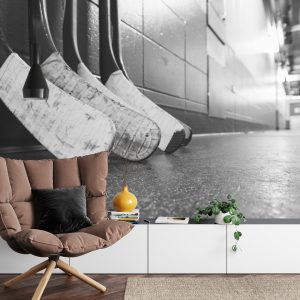 Papier Peint Bâtons De Hockey Noirs Et Blancs – Image 4