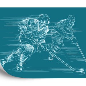 Papier Peint Joueurs De Hockey Tirés Au Sort – Image 2