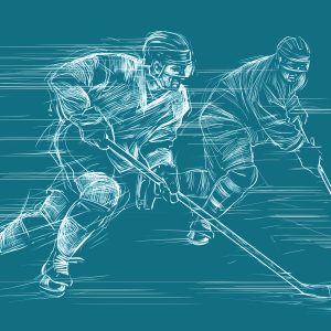 Papier Peint Joueurs De Hockey Tirés Au Sort – Image 1