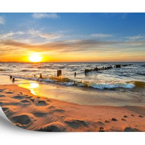 Papier Peint Plage Coucher De Soleil – Image 2