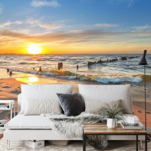 Papier Peint Plage Coucher De Soleil – Image 3