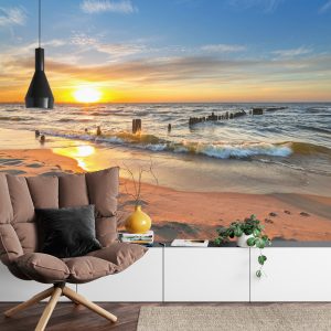 Papier Peint Plage Coucher De Soleil – Image 4