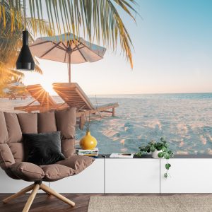 Papier Peint Plage Coucher De Soleil – Image 4