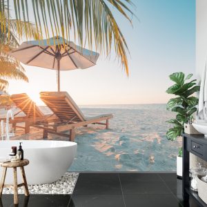 Papier Peint Plage Coucher De Soleil – Image 5