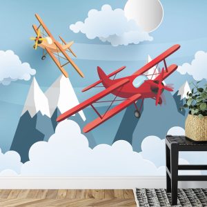 Papier Peint Avion Entre Les Nuages – Image 7