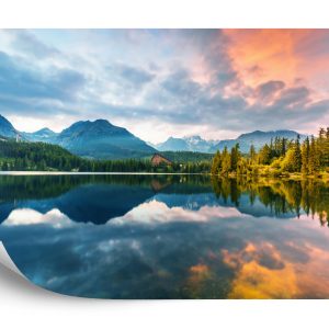 Papier Peint Lac De Montagne Štrbské Dans Les Hautes Tatras En Slovaquie – Image 2
