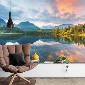 Papier Peint Lac De Montagne Štrbské Dans Les Hautes Tatras En Slovaquie – Image 4