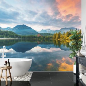 Papier Peint Lac De Montagne Štrbské Dans Les Hautes Tatras En Slovaquie – Image 5