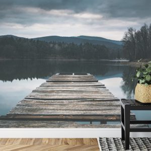 Papier Peint Terrasse En Bois Sur Le Lac – Image 7